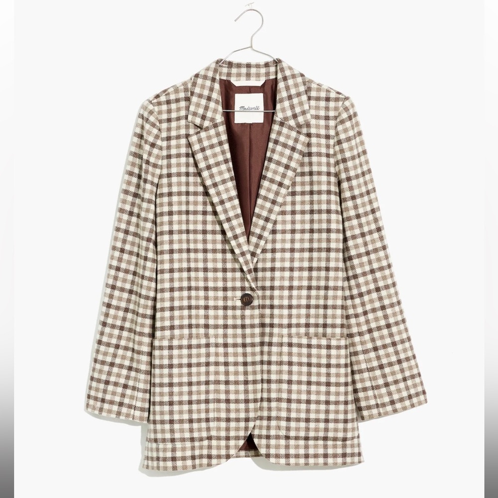 Madewell | Larsen Blazer in Undyed Check